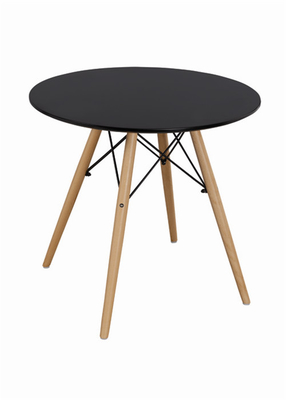 現代棒テーブルの一定の強いベンチの木製のEiffelの形の足を折る滑らかなMDFの上の高い円形