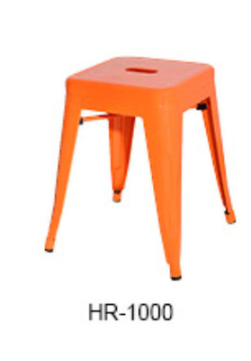 方法ヨーロッパの正方形の金属のTolixの椅子、オレンジ棒椅子W38.7*D38.7*H45